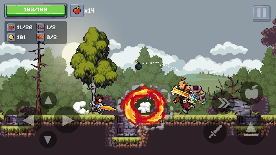 Apple Knight 2: Action Game [MOD: безлимитные монеты и открыты все уровни] (Бесплатно / APK) — скриншот 5