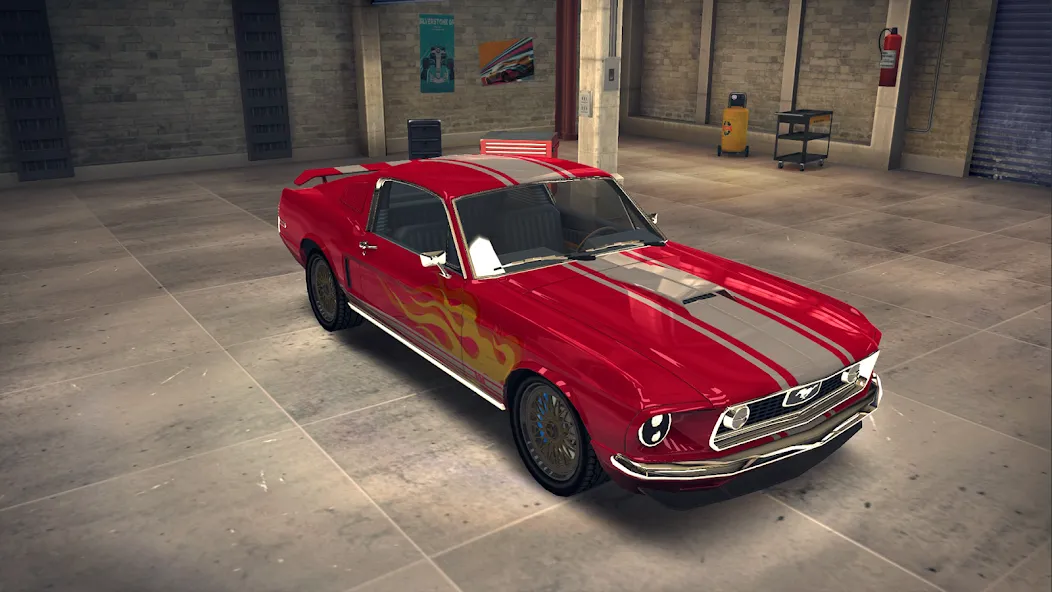 Взломанная Drag Racing 3D: Streets 2 [MOD: безлимитные деньги и машины открыты] на Андроид — скриншот 1
