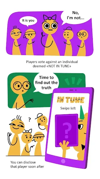 Скачать взлом In Tune: party game [MOD: открыты все музыкальные режимы] — скриншот 4
