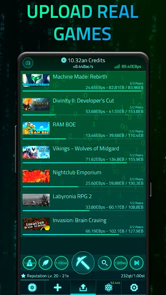 Скачать Upload Simulator [MOD: безлимитные ресурсы и ускоренная загрузка] на телефон — скриншот 1