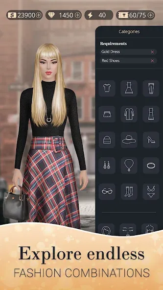 Скачать взлом Fashion Nation: Style & Fame [MOD: безлимитные деньги и все наряды] — скриншот 5