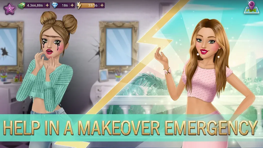 Hollywood Story®: Fashion Star [MOD: безлимитные деньги и энергия] — Скачать бесплатно (APK) — скриншот 1