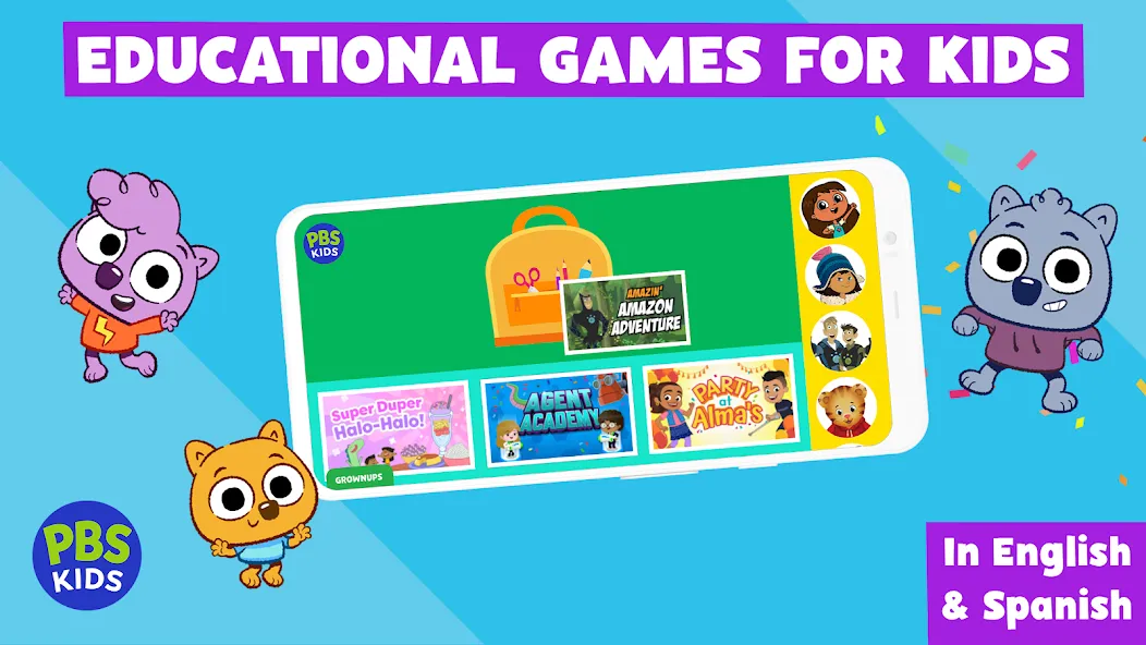 Скачать PBS KIDS Games [MOD: открыты все игры и уровни] на телефон — скриншот 1