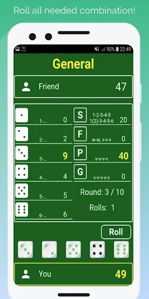 Dice Games [MOD: неограниченные броски и разблокированы уровни] — Скачать бесплатно (APK) — скриншот 1
