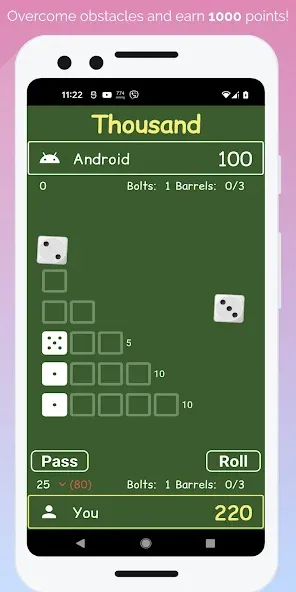 Dice Games [MOD: неограниченные броски и разблокированы уровни] — Скачать бесплатно (APK) — скриншот 2