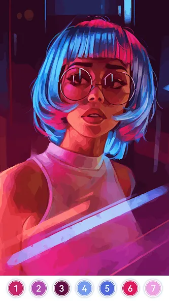 Взломанная Girls Paint by Number Coloring [MOD: без рекламы и все картинки открыты] на Андроид — скриншот 5