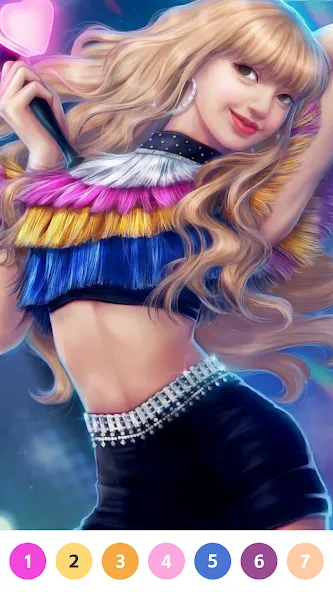 KPOP Paint by Number Coloring [MOD: без рекламы и все раскраски открыты] на Андроид — скриншот 3