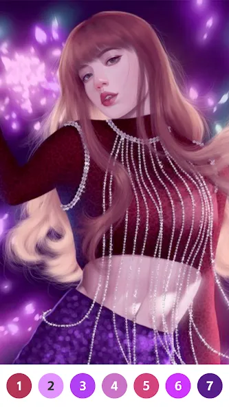KPOP Paint by Number Coloring [MOD: без рекламы и все раскраски открыты] на Андроид — скриншот 4