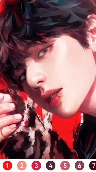 KPOP Paint by Number Coloring [MOD: без рекламы и все раскраски открыты] на Андроид — скриншот 5