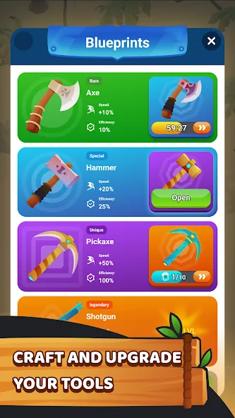 Скачать взлом Survival Island Builder [MOD: много ресурсов и быстрый крафт] — скриншот 4