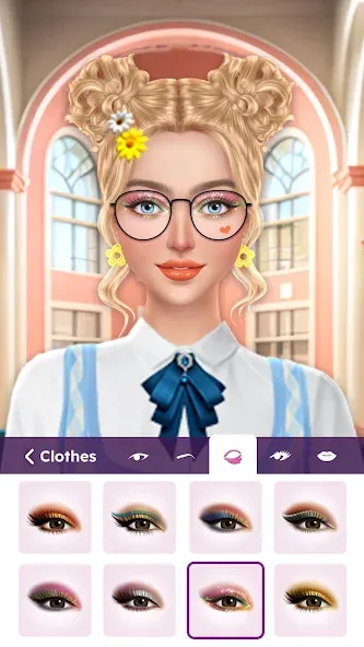 Взломанная College Dress Up for Girls [MOD: открыты все наряды и аксессуары] на Андроид — скриншот 4