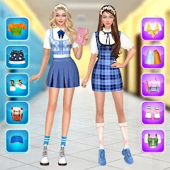Взломанная College Dress Up for Girls [MOD: открыты все наряды и аксессуары] на Андроид
