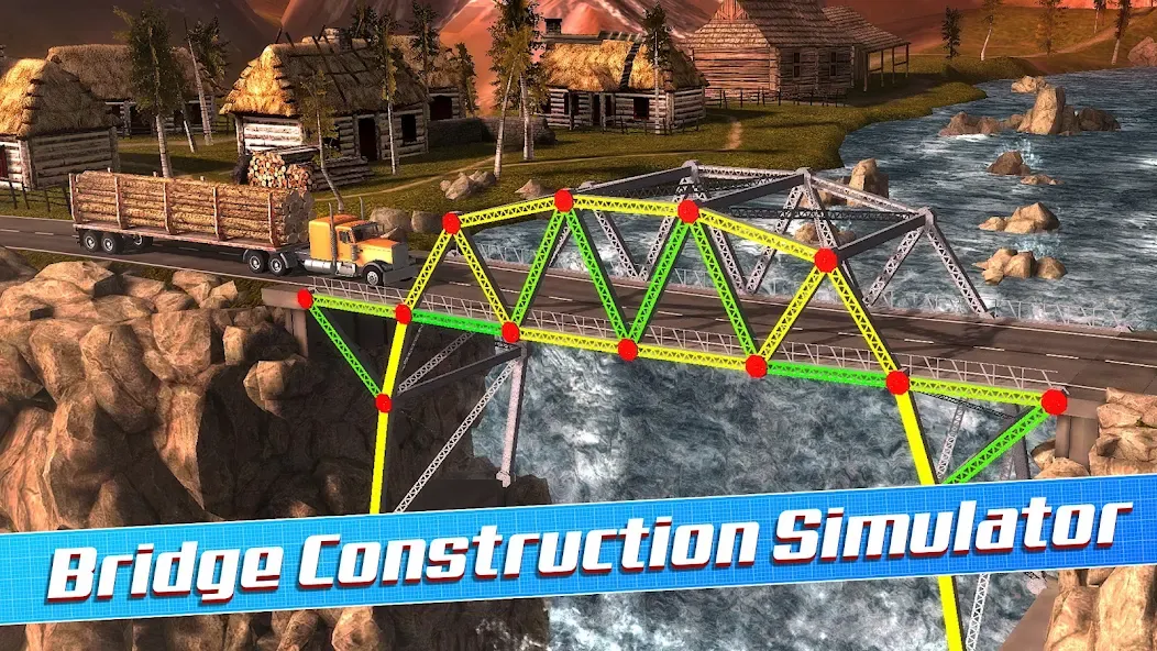 Bridge Construction Simulator [MOD: безлимитные деньги и все уровни открыты] (Бесплатно / APK) — скриншот 1
