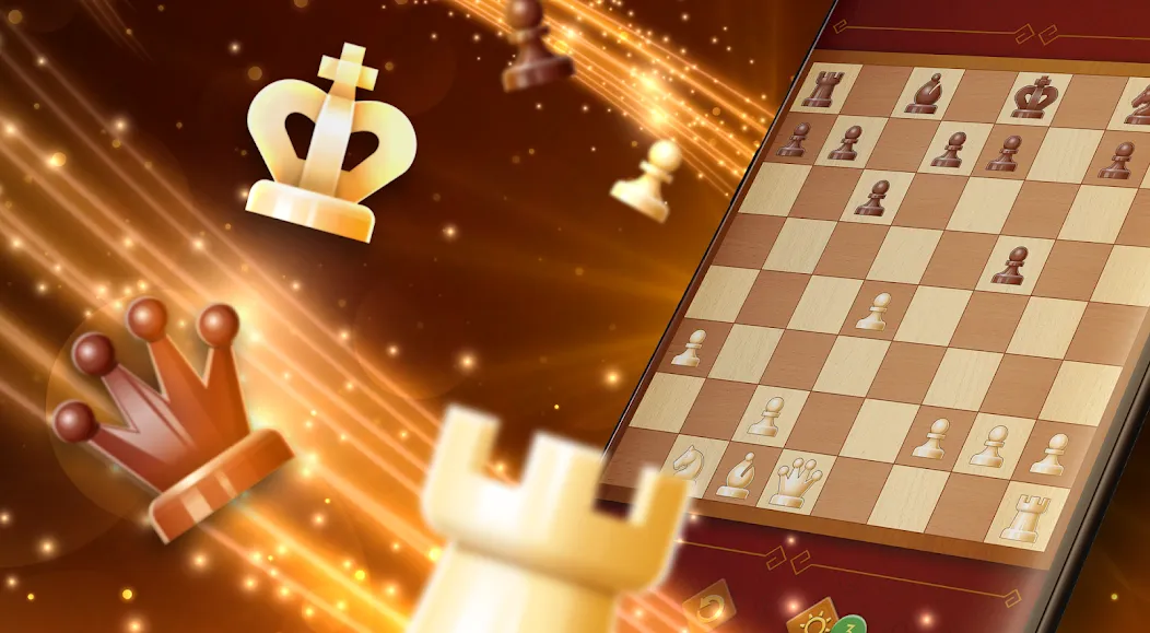 Взломанная Chess Online - Clash of Kings [MOD: безлимитные деньги и открытые фигуры] на Андроид — скриншот 1