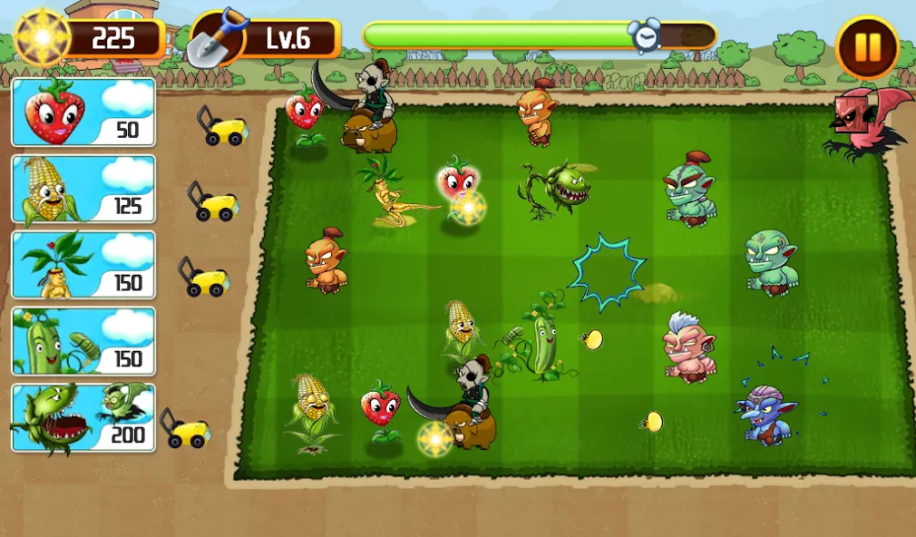 Plants vs Goblins 4 [MOD: безлимитные монеты и открыты все уровни] последняя версия — скриншот 1