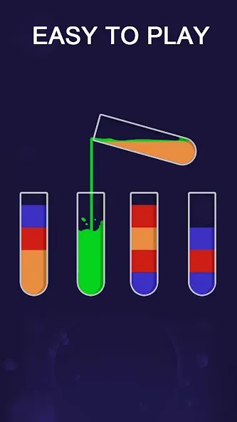 Скачать Color Sort Puzzle-Puzzle Game [MOD: безлимитные подсказки и открыты все уровни] — скриншот 4