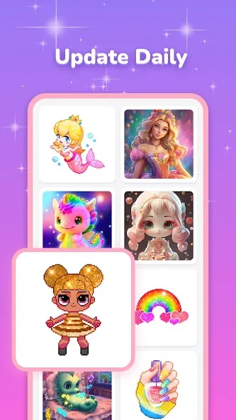 Pixel Coloring-Color by number [MOD: без рекламы и все цвета открыты] — Скачать бесплатно (APK) — скриншот 2