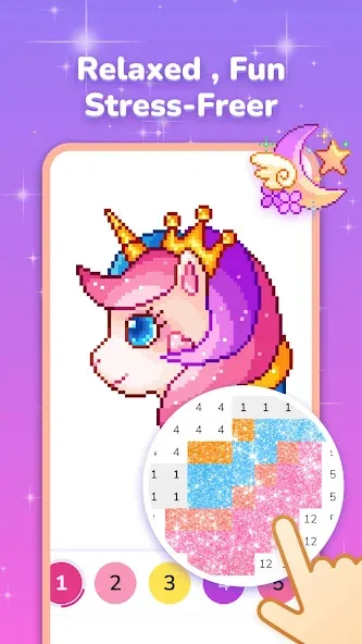Pixel Coloring-Color by number [MOD: без рекламы и все цвета открыты] — Скачать бесплатно (APK) — скриншот 3