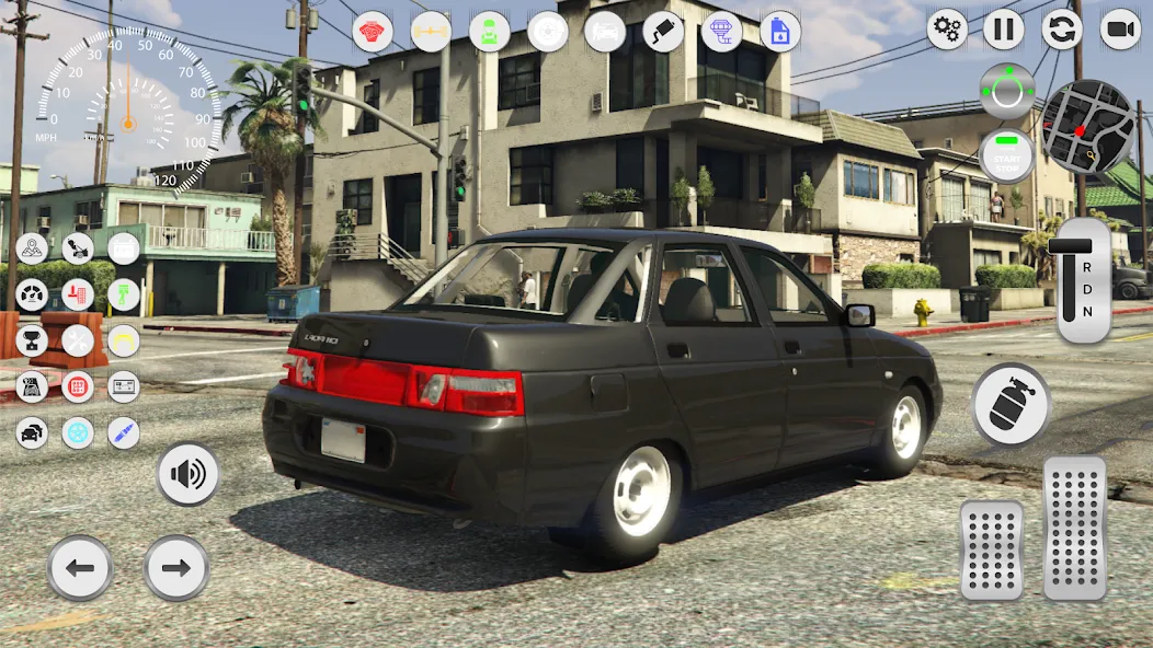 Lada 2110: Urban Simulator [MOD: безлимитные деньги и топливо] (Бесплатно / APK) — скриншот 3