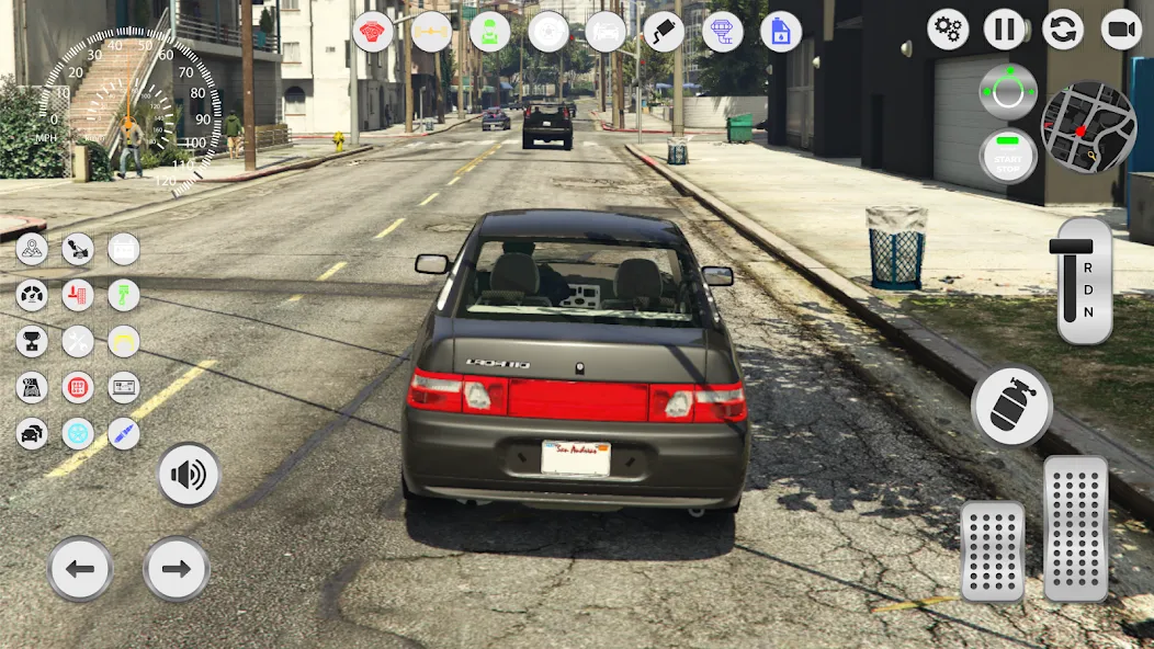 Lada 2110: Urban Simulator [MOD: безлимитные деньги и топливо] (Бесплатно / APK) — скриншот 4