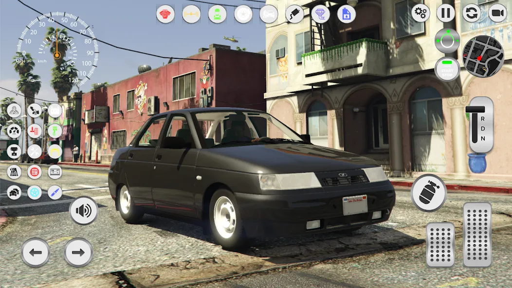 Lada 2110: Urban Simulator [MOD: безлимитные деньги и топливо] (Бесплатно / APK) — скриншот 5