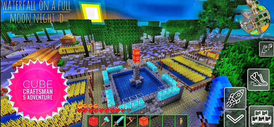 Cube Craftsman 5 Adventure [MOD: новые приключения и редкие ресурсы] — Скачать бесплатно (APK) — скриншот 1