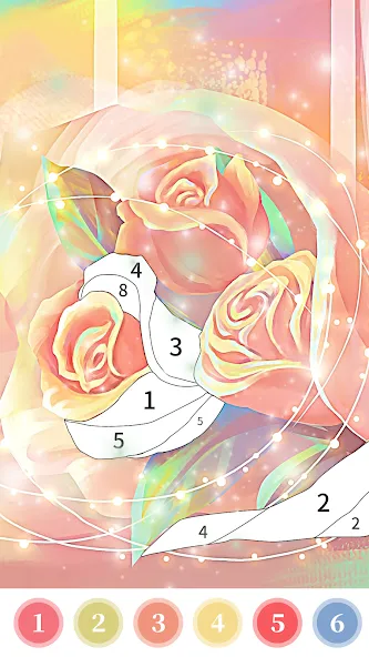 Взломанная Rose Coloring Book Color Games [MOD: без рекламы и все раскраски открыты] на Андроид — скриншот 2