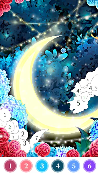 Взломанная Rose Coloring Book Color Games [MOD: без рекламы и все раскраски открыты] на Андроид — скриншот 4