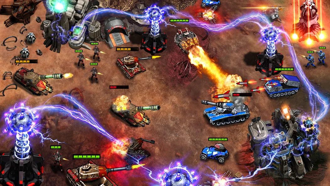 Command Generals RTS [MOD: безлимитные ресурсы и открытые уровни] (Бесплатно / APK) — скриншот 3