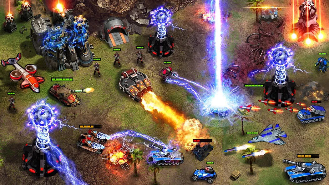 Command Generals RTS [MOD: безлимитные ресурсы и открытые уровни] (Бесплатно / APK) — скриншот 4