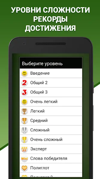 Скачать взлом Грамотей! Викторина орфографии [MOD: безлимитные подсказки и жизни] — скриншот 4