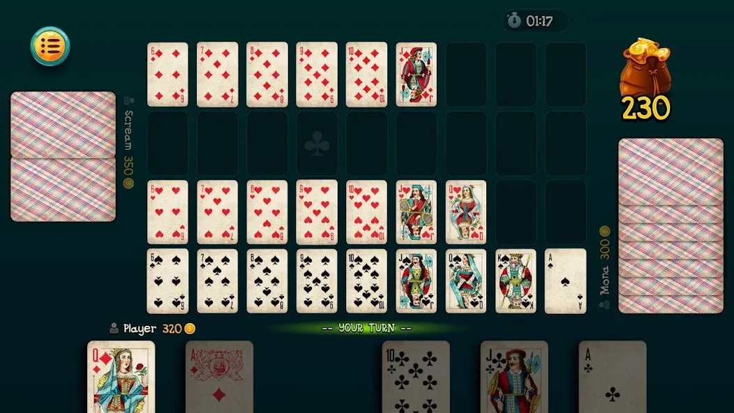 Nine Card Game online offline [MOD: разблокированы все режимы и карты] на Андроид — скриншот 1