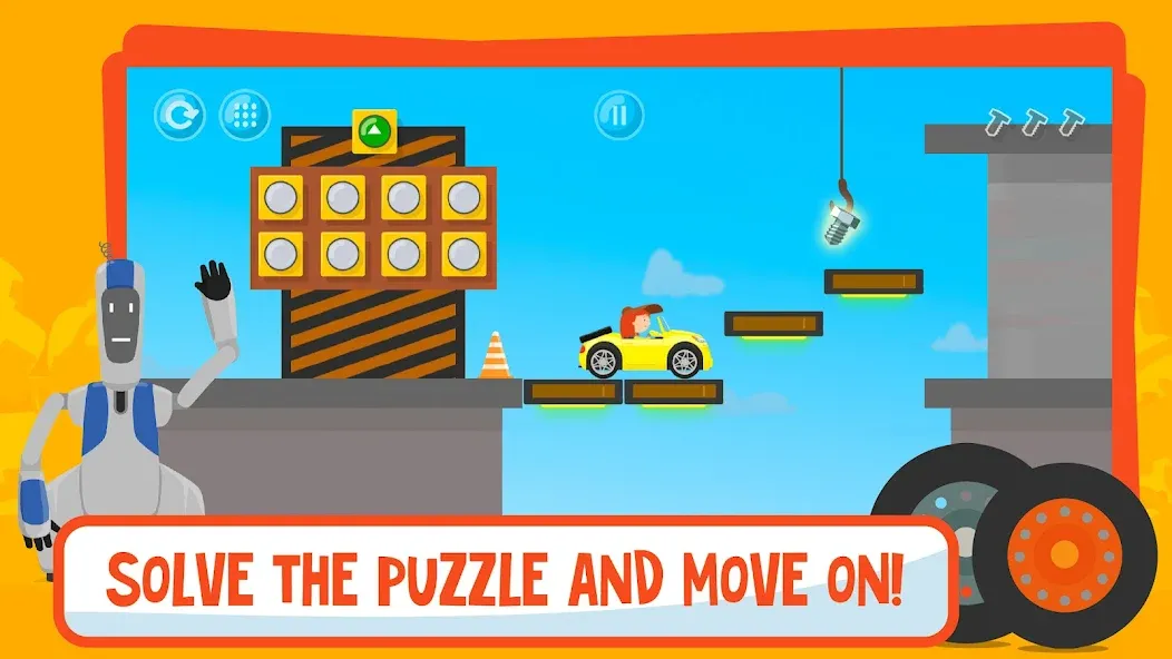 Скачать взлом McWheelie logic games for kids [MOD: открыты все уровни и машины] — скриншот 1