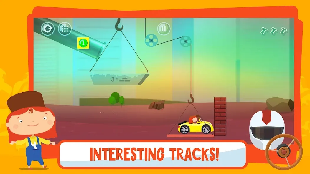 Скачать взлом McWheelie logic games for kids [MOD: открыты все уровни и машины] — скриншот 2