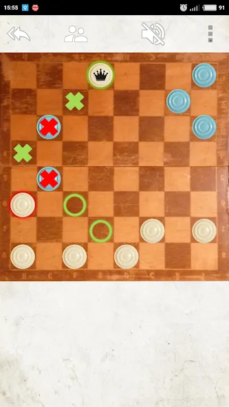 Взломанная USSR Checkers [MOD: безлимитные подсказки и отмена ходов] на Андроид — скриншот 4