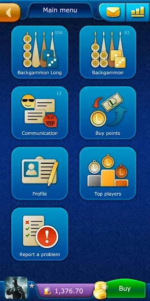 Скачать Backgammon LiveGames online [MOD: без рекламы и безлимитные фишки] на телефон — скриншот 1
