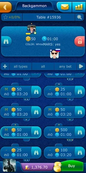 Скачать Backgammon LiveGames online [MOD: без рекламы и безлимитные фишки] на телефон — скриншот 4