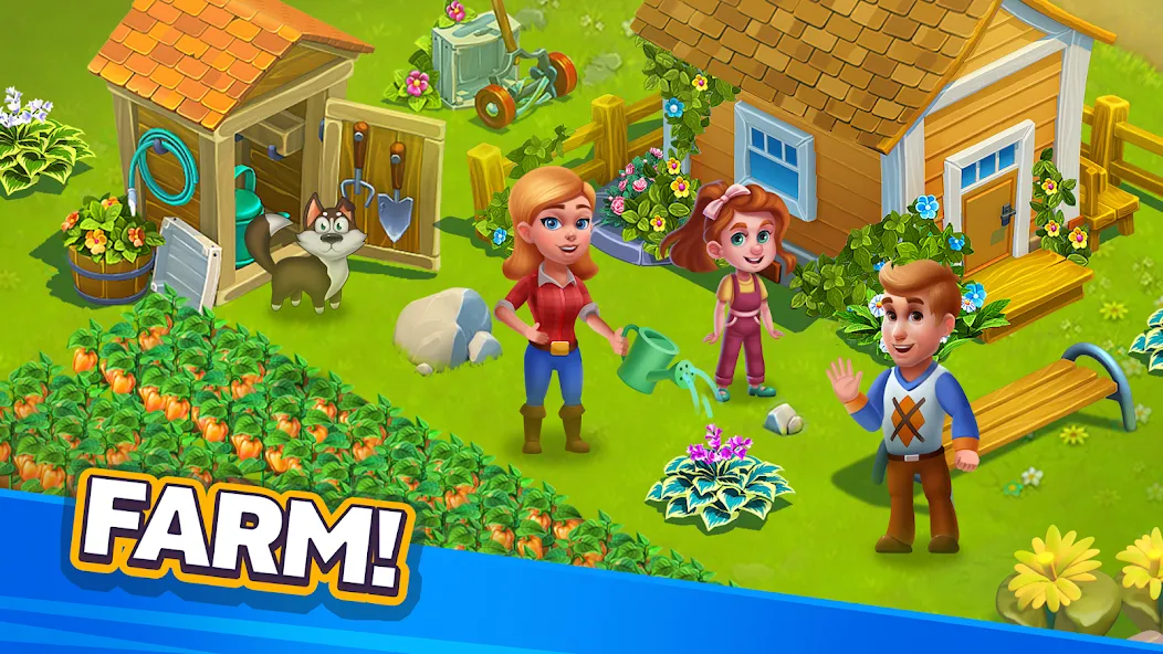 Скачать взлом Golden Farm [MOD: безлимитные монеты и ресурсы] — скриншот 3