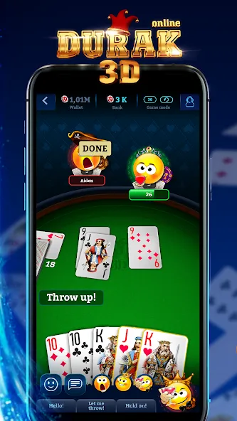 Durak Online 3D [MOD: без рекламы и быстрый прогресс] последняя версия — скриншот 1