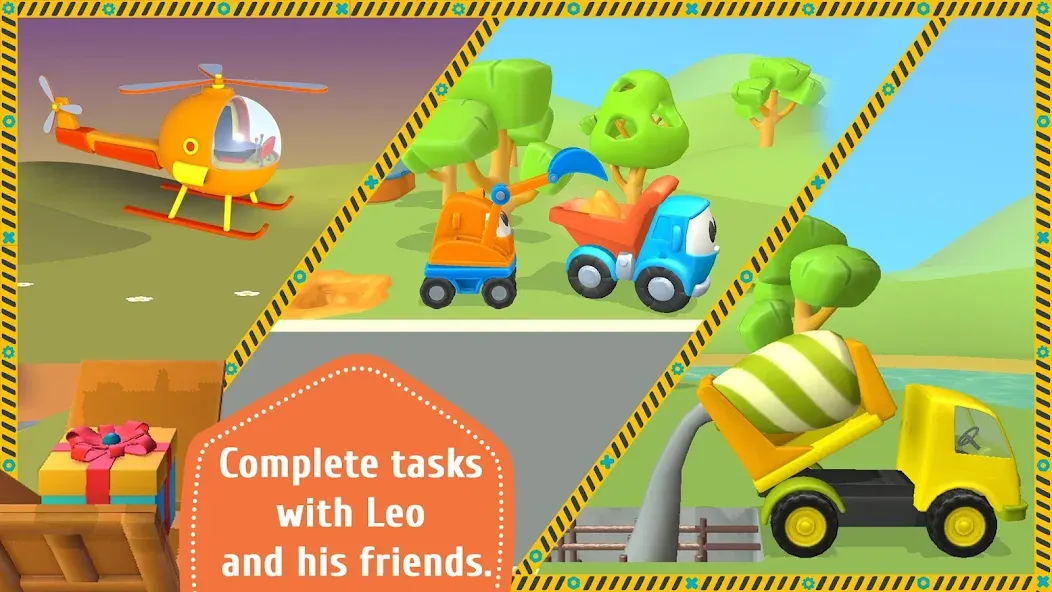 Скачать взлом Leo and Сars: games for kids [MOD: открыты все машины и уровни] — скриншот 3