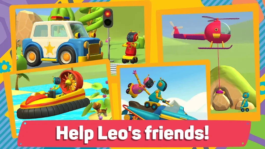 Leo 2: Puzzles & Cars for Kids [MOD: безлимитные деньги и все машины открыты] последняя версия — скриншот 2