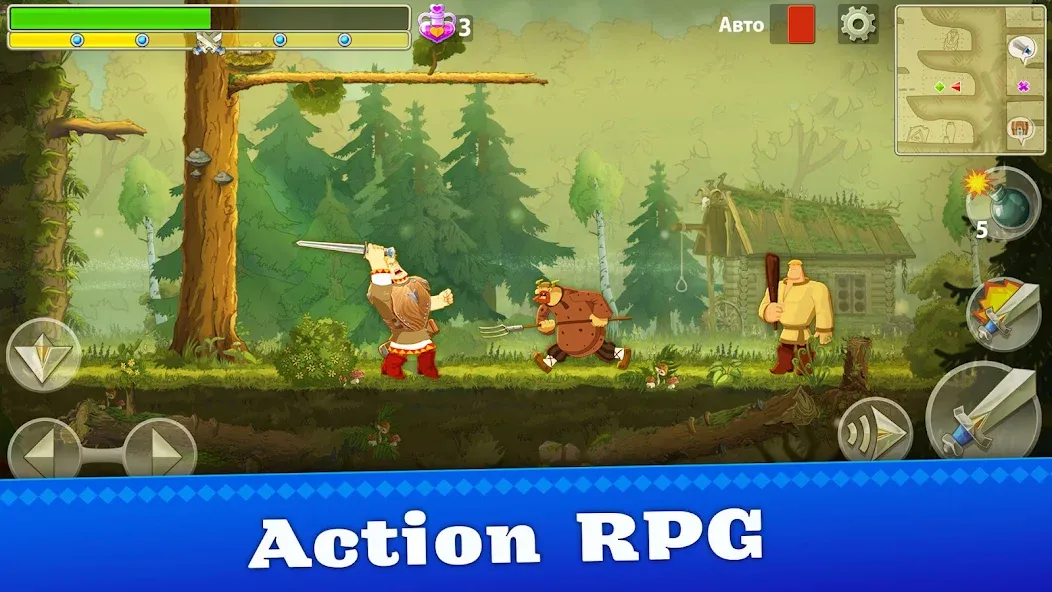 Heroes Adventure: Action RPG [MOD: безлимитные ресурсы и усиленные герои] (Бесплатно / APK) — скриншот 1