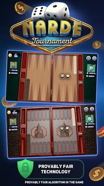 Скачать Narde Tournament [MOD: безлимитные монеты и все турниры] — скриншот 1