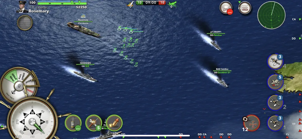 Взломанная Navy Field: Online Sea Battles [MOD: безлимитные ресурсы и усиленный флот] на Андроид — скриншот 1