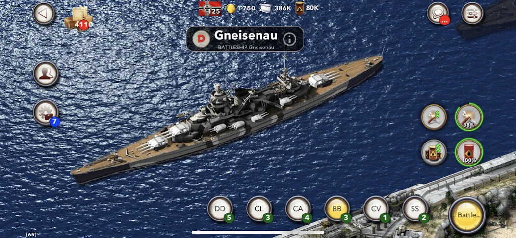 Взломанная Navy Field: Online Sea Battles [MOD: безлимитные ресурсы и усиленный флот] на Андроид — скриншот 2