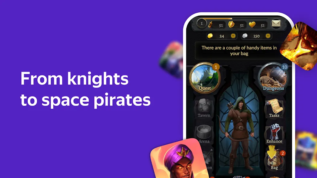 Скачать Yandex Games RPG and Role [MOD: ролевые приключения без ограничений] — скриншот 4