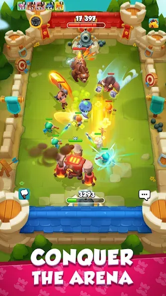 Взломанная Rush Arena: PvP Tower Defense [MOD: безлимитные деньги и усиленные башни] на Андроид — скриншот 2