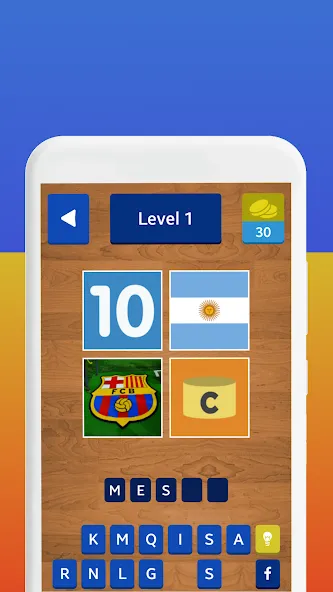 4 Pics 1 Footballer [MOD: без рекламы и все футболисты открыты] — Скачать бесплатно (APK) — скриншот 4