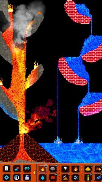 SandBox: Powder Simulator [MOD: песочница с безграничными ресурсами] — Скачать бесплатно (APK) — скриншот 3