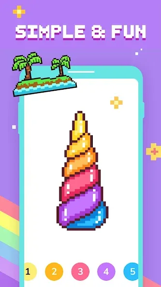 Paint by Number - Pixel Art [MOD: без рекламы и все раскраски открыты] (Бесплатно / APK) — скриншот 2